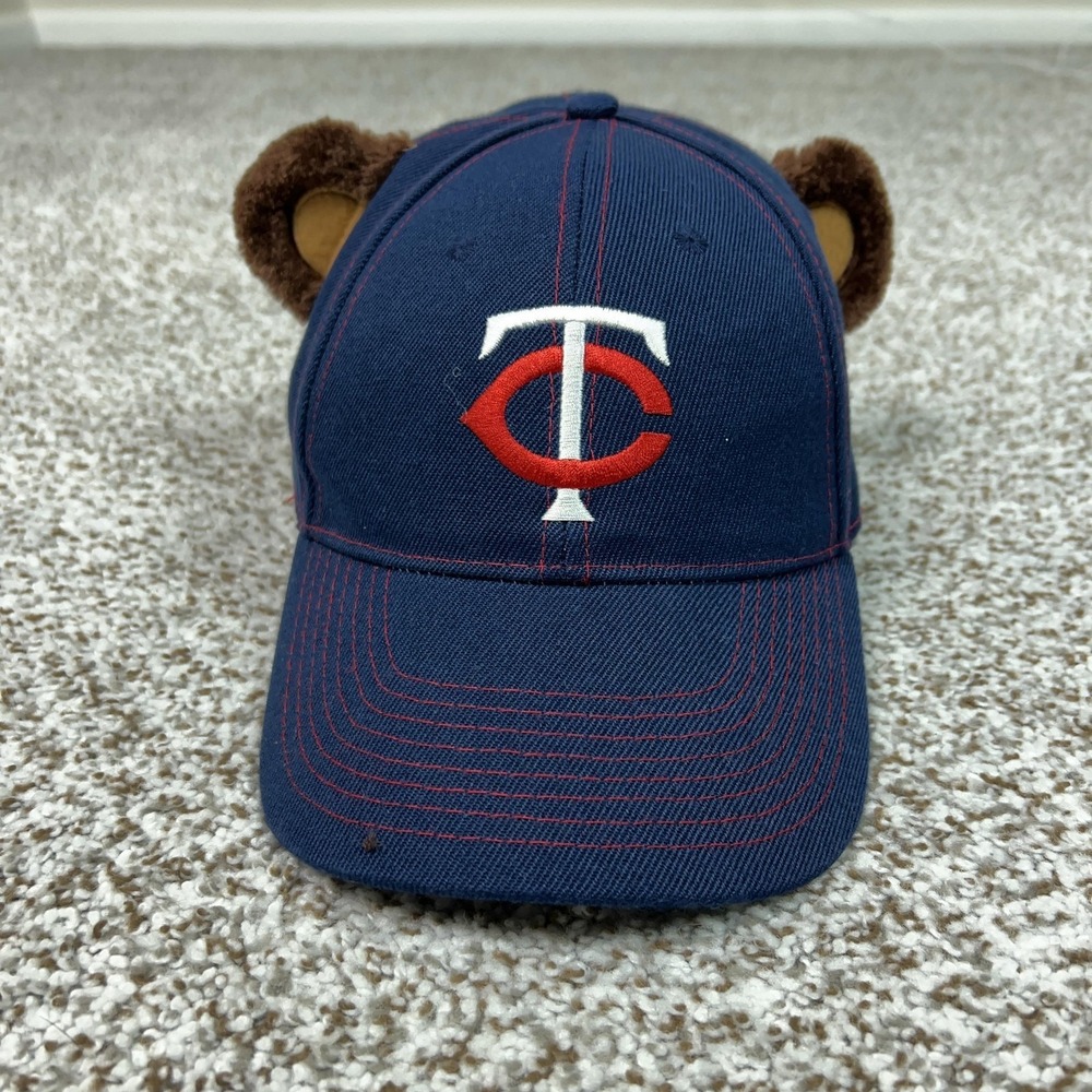 Minnesota Twins Hat Cap Strap Back Mens One Size MLB Baseball Bear Ears Novelty